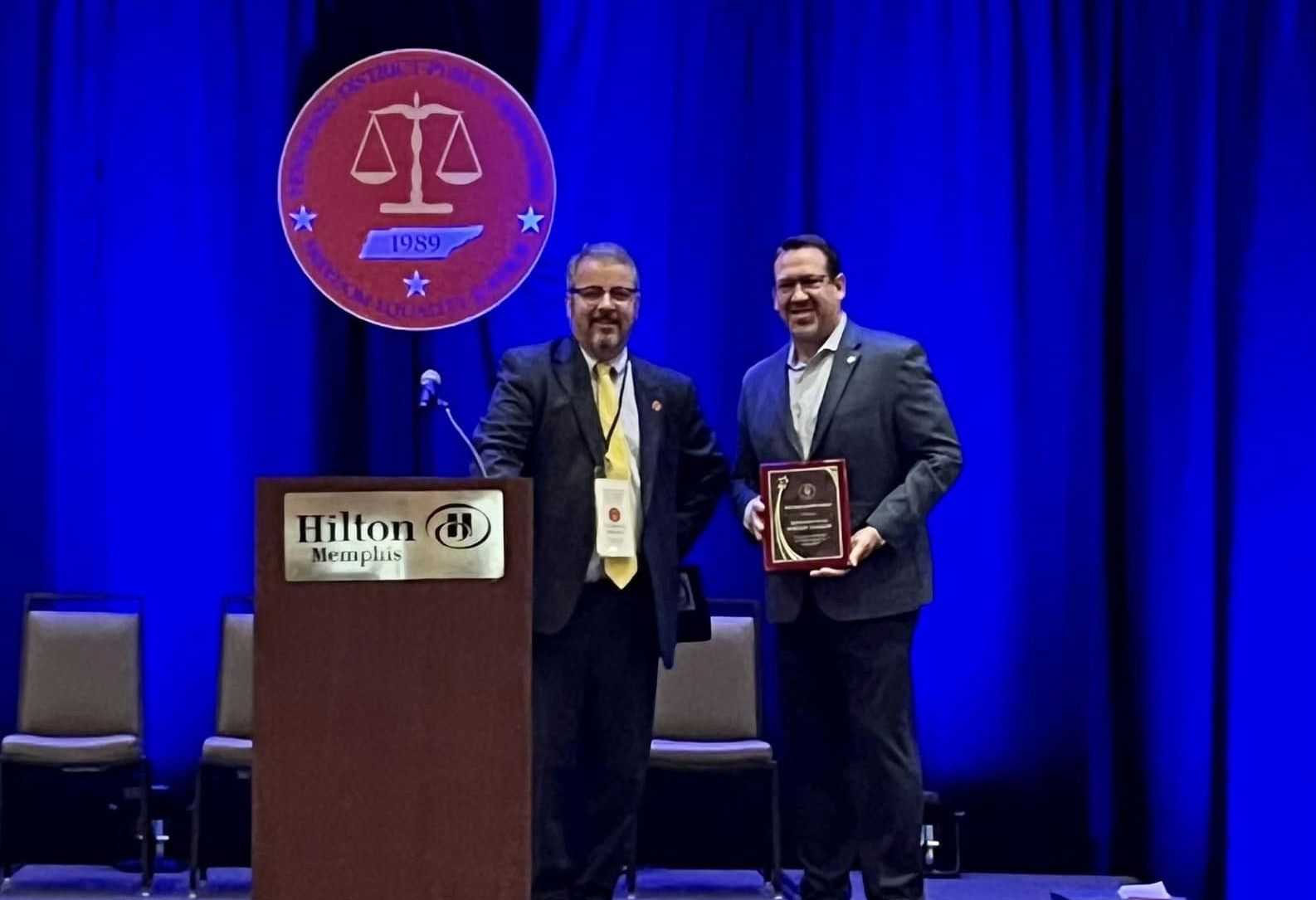 Rep. Jeremy Faison Awarded The Mike Carter Award Tennessee District