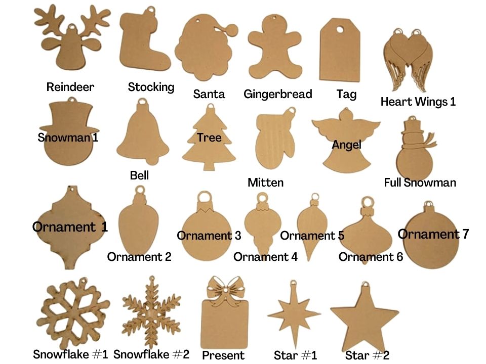 Christmas Shapes with/without Holes TnE Creations