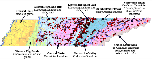 Tennessee Landforms Sinkholes