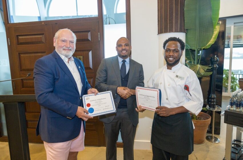 Minister Hayward’s Remarks From Culinary Arts Apprenticeship Award