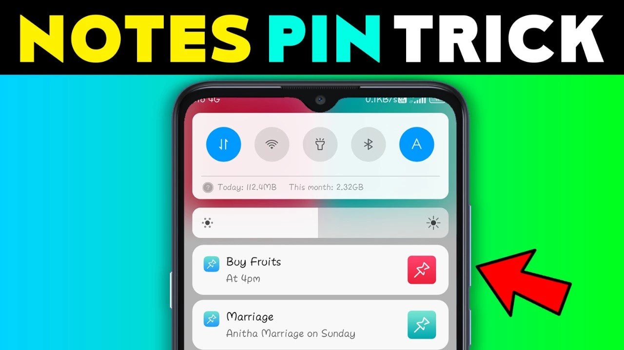 Notes Pin Notification Bar » TN Shorts