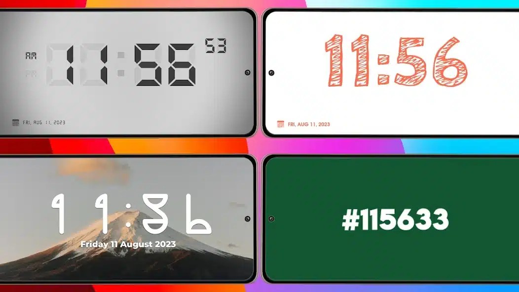 Digital Clock IOS 17 Stylish And Functional Clock For Android » TN Shorts