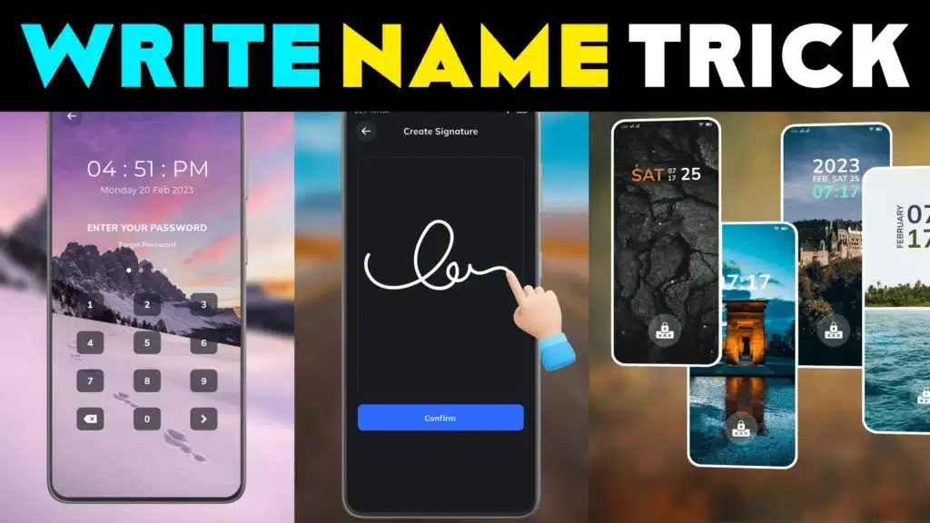 Write Name Signature Lock With Lock Screen Signature Ideas » TN Shorts
