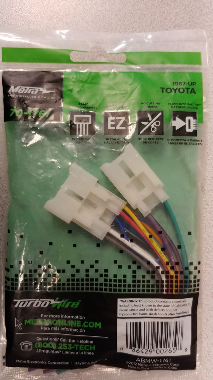 Stereo wiring harness | Toyota Tundra Forum
