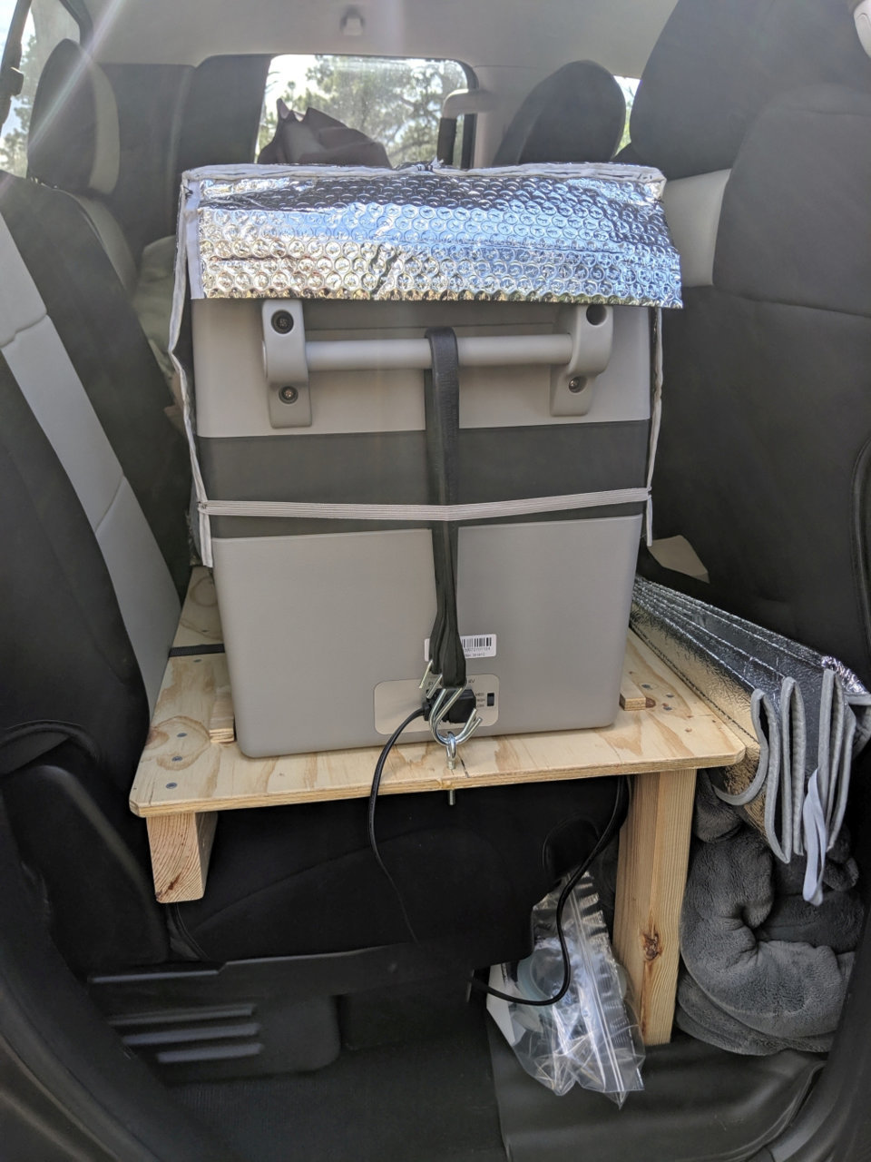 How do you secure your cooler in the back seat area? Toyota Tundra Forum