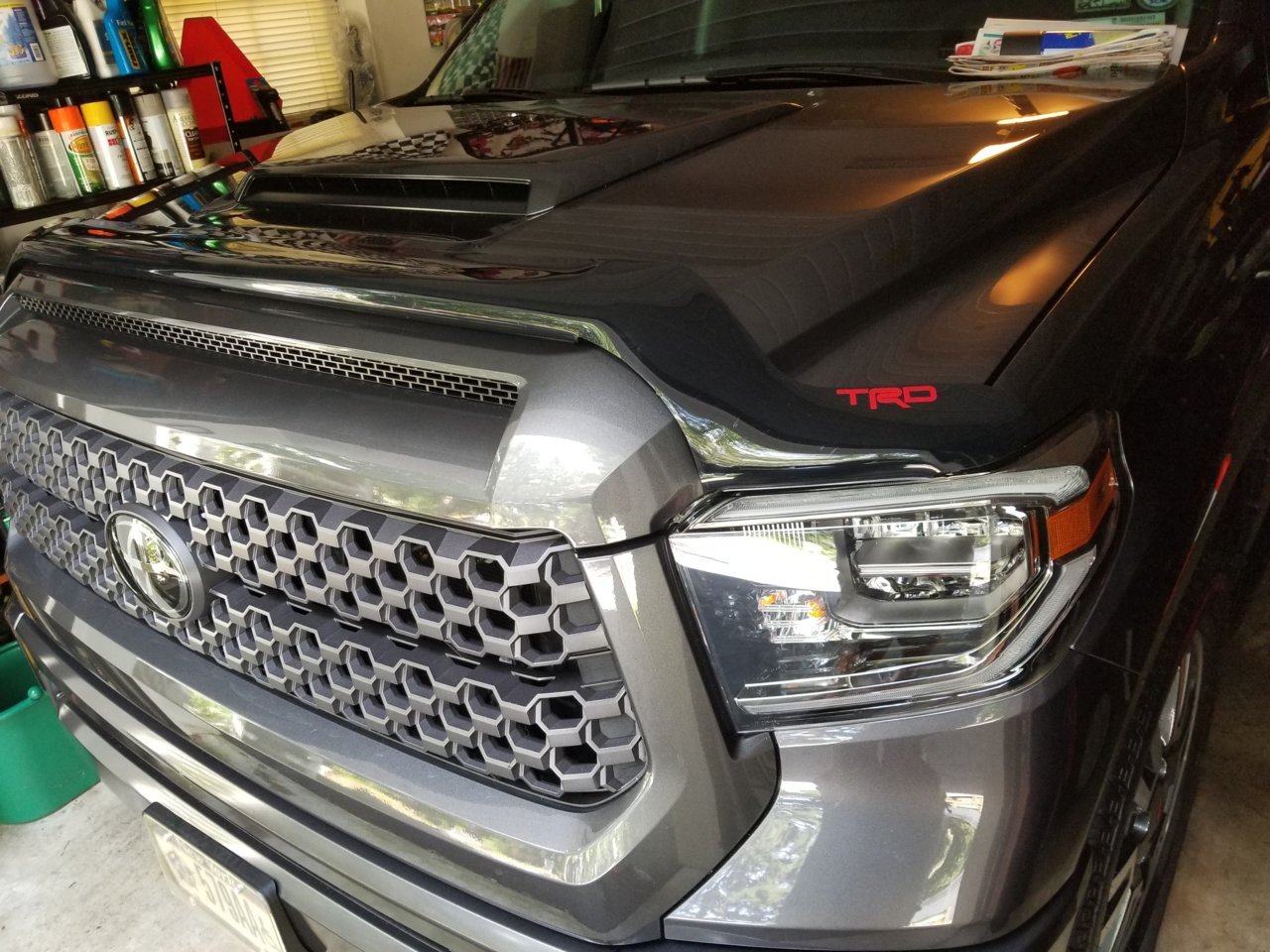 Anyone with a 2018 sport put a bug guard/deflector on? Toyota Tundra