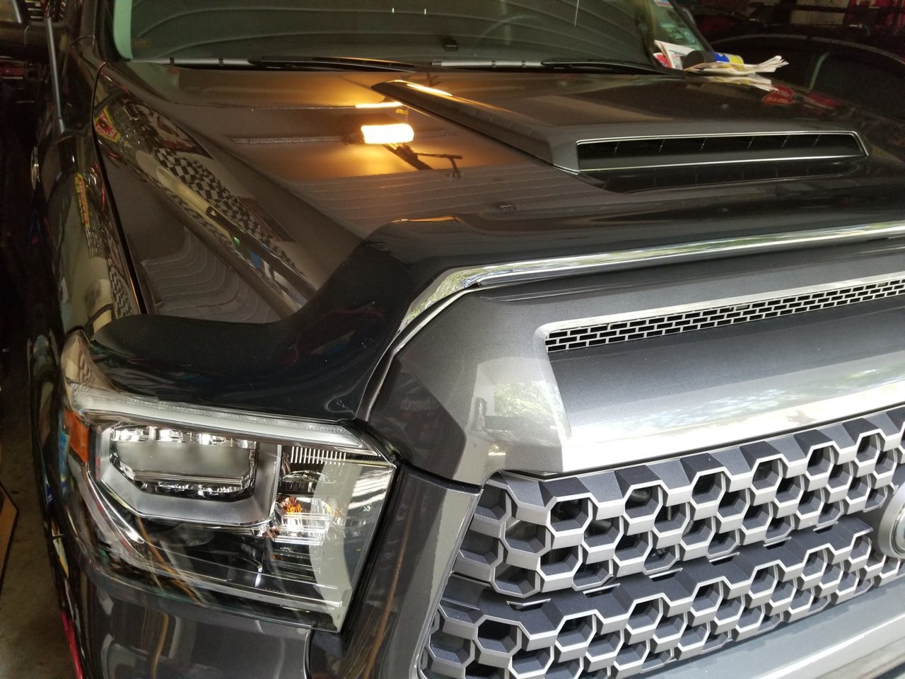 Anyone with a 2018 sport put a bug guard/deflector on? Toyota Tundra