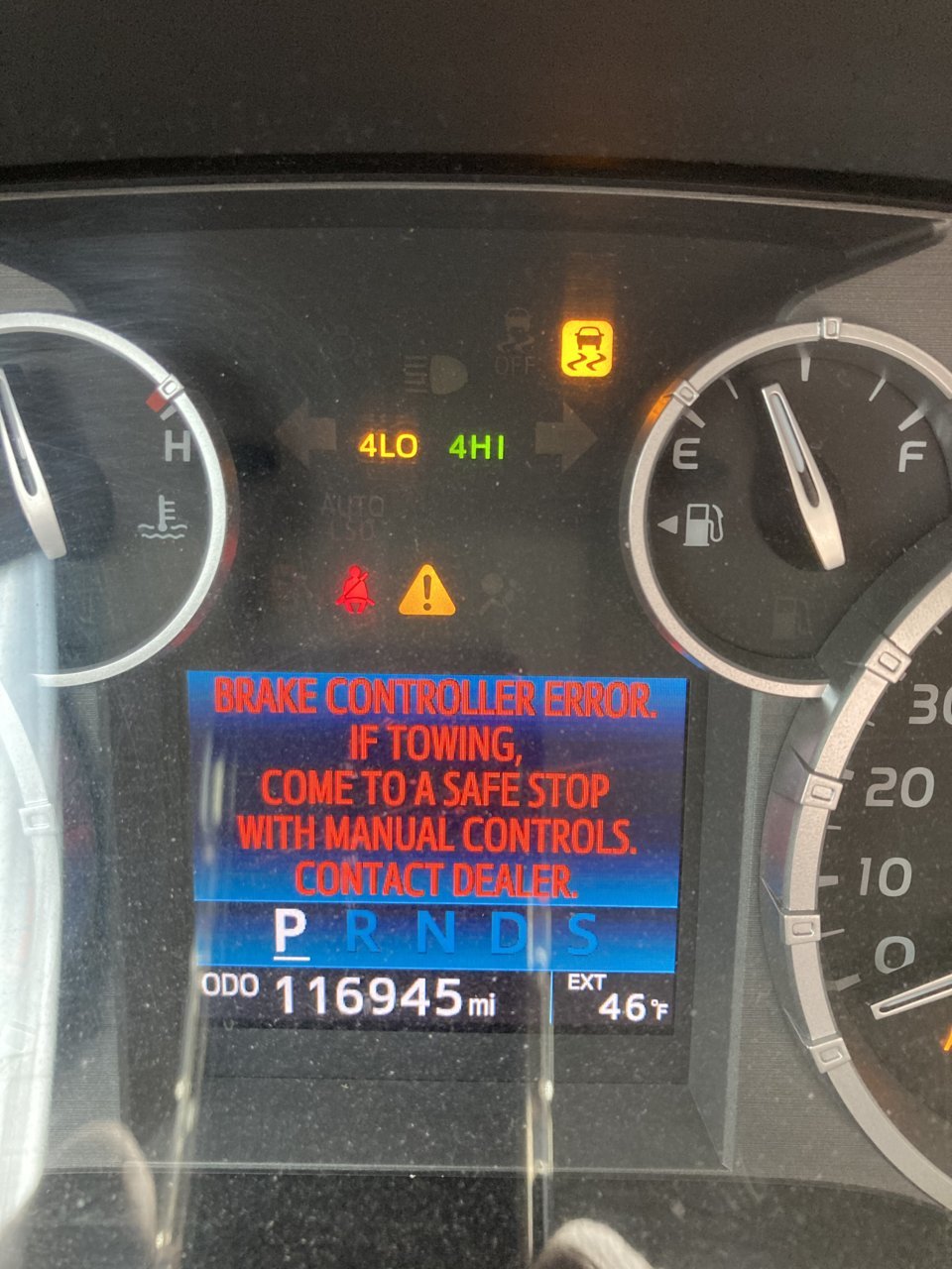 Flashing traction control light/Brake Controller Error Toyota Tundra
