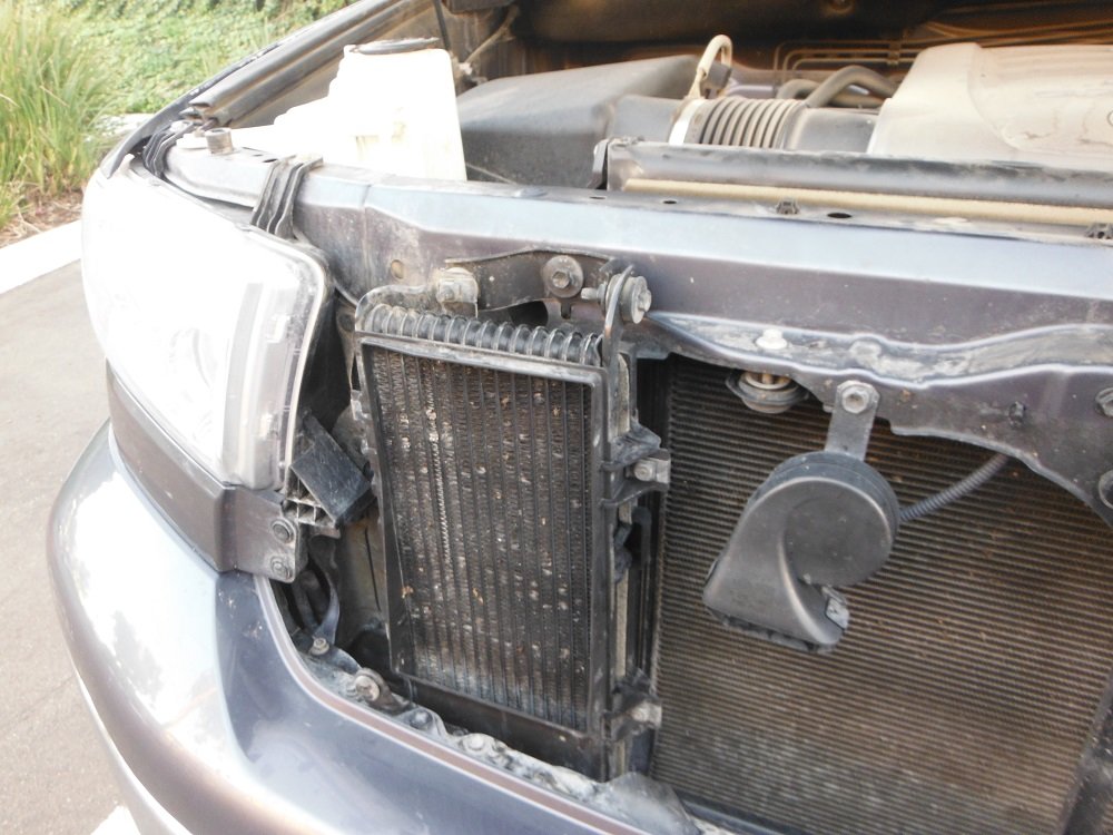 Install complete on additional transmission cooler Page 3 Toyota