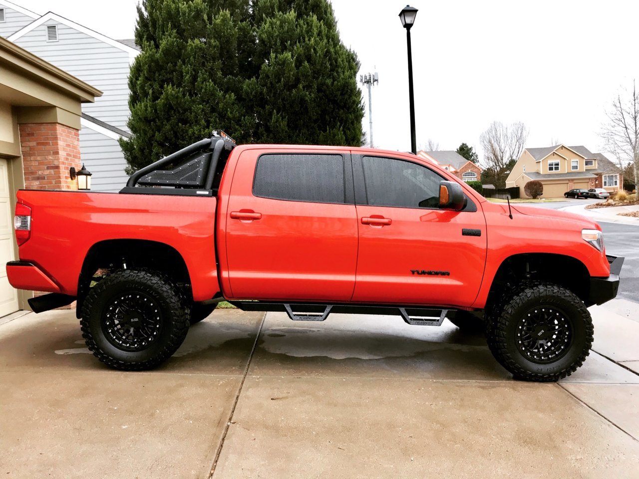 Orange Toyota Tundra