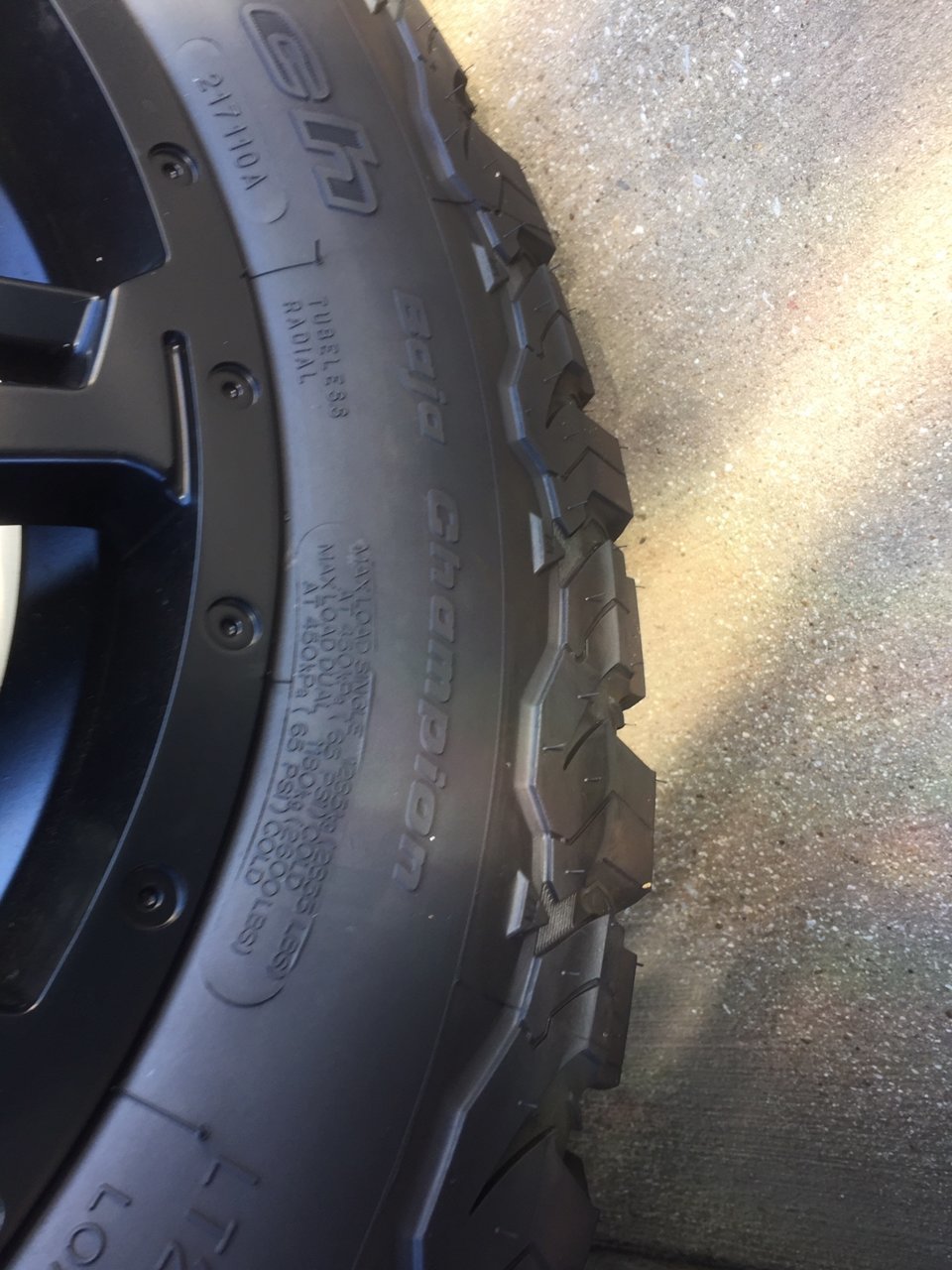 No Longer For Sale (4) BF Goodrich AllTerrain T/A KO2 LT285/55R20/D