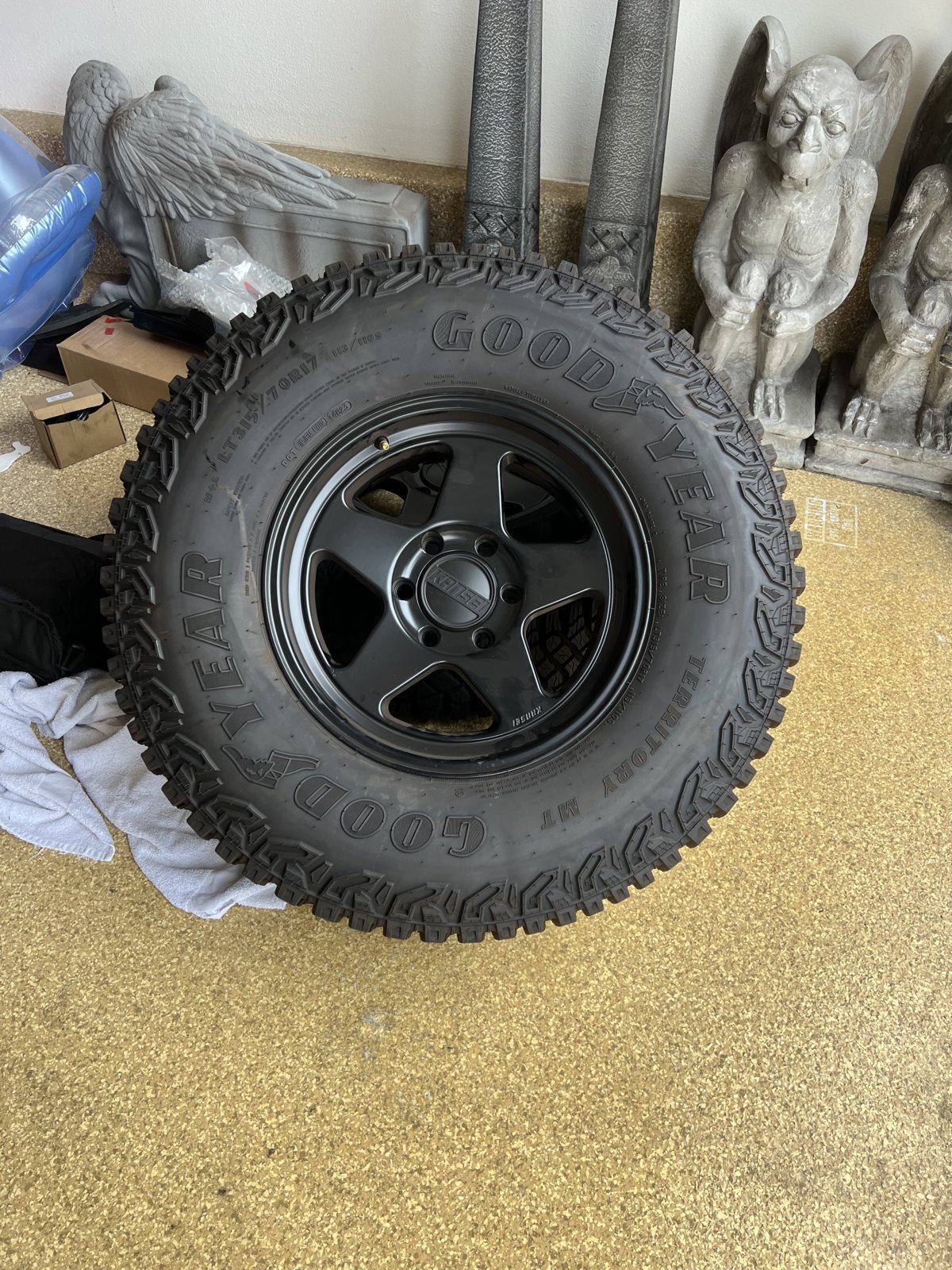 Kansei Offroad Wheels with 315/70/17 Goodyear Territory Tires Toyota