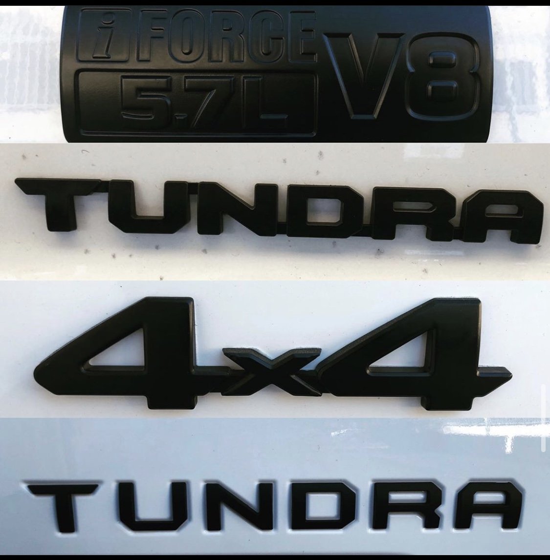Best way to Blackout emblems Toyota Tundra Forum