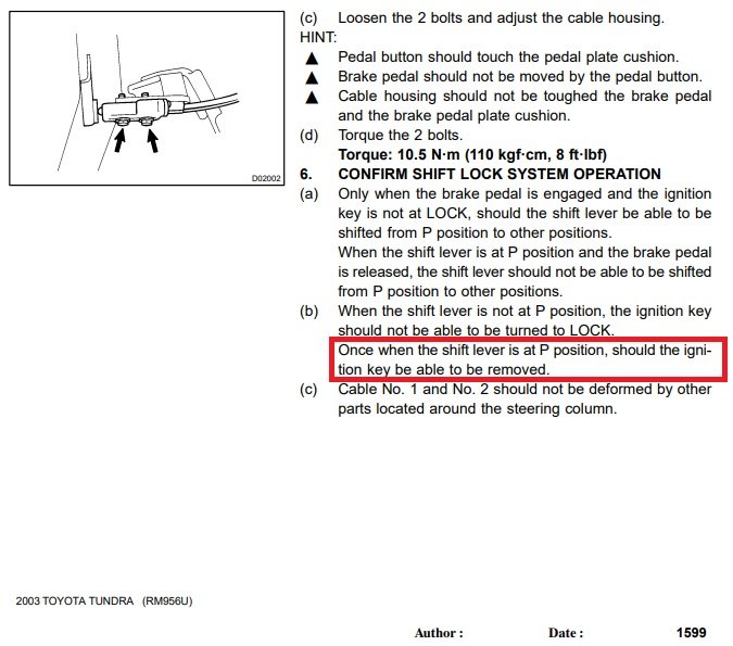 Can't remove the key from the ignition. (Brand new lock cylinder & key