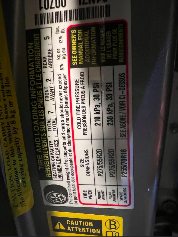 Tire Pressure | Toyota Tundra Forum