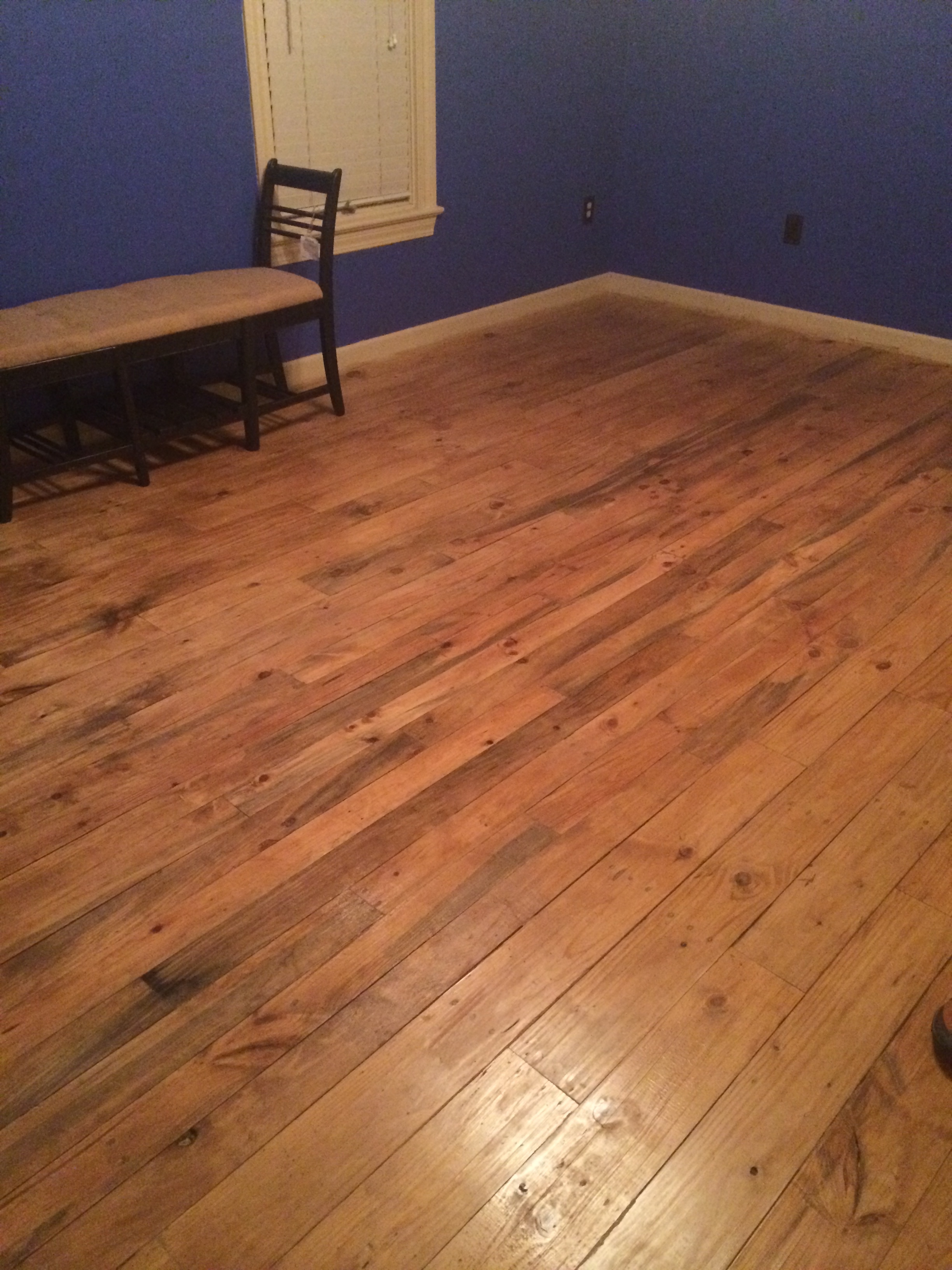 Old Pallets Converted into Flooring! Jackson, Mississippi Roofing and