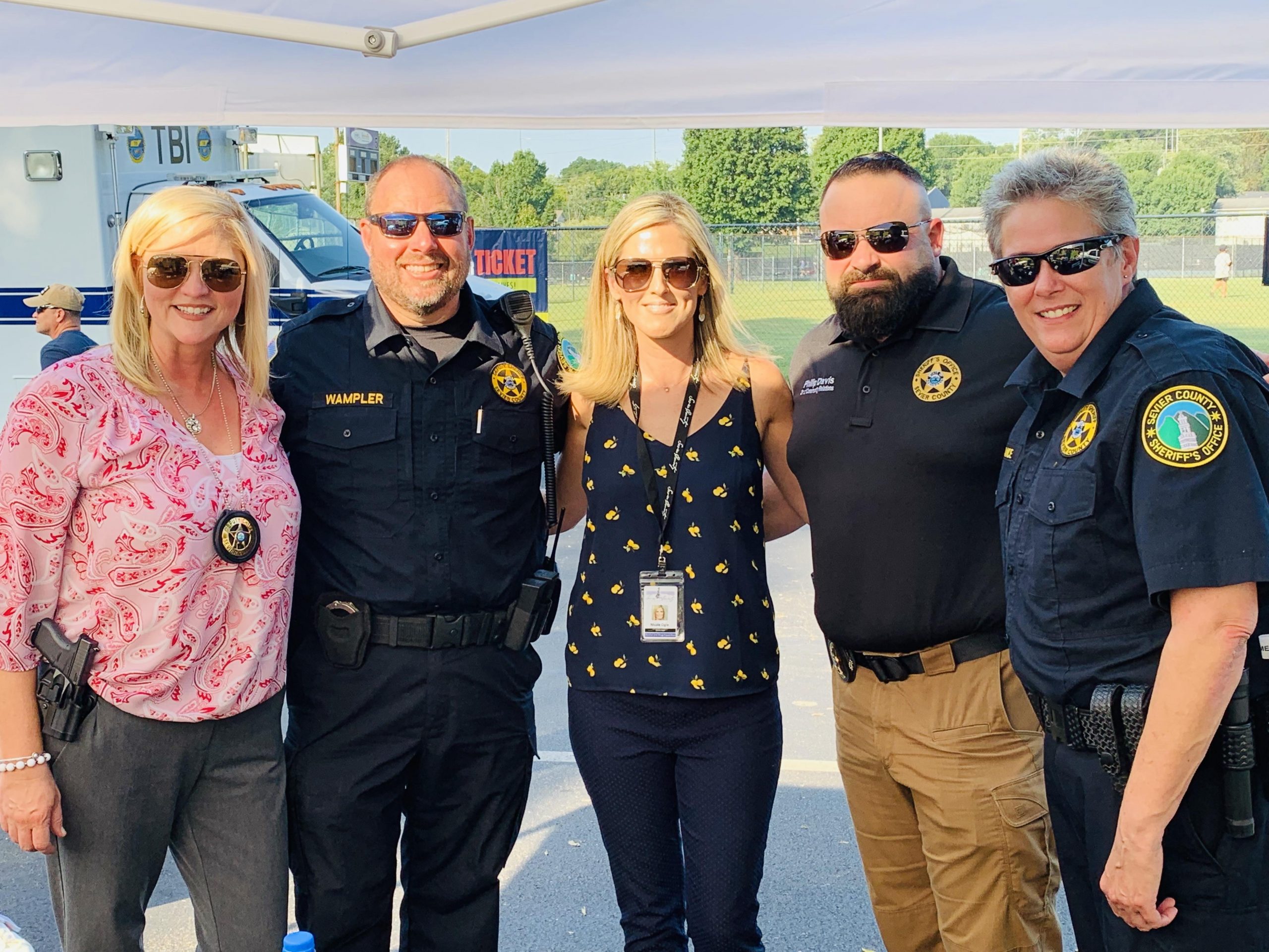 Sevierville Police Department National Night Out Tennessee Together