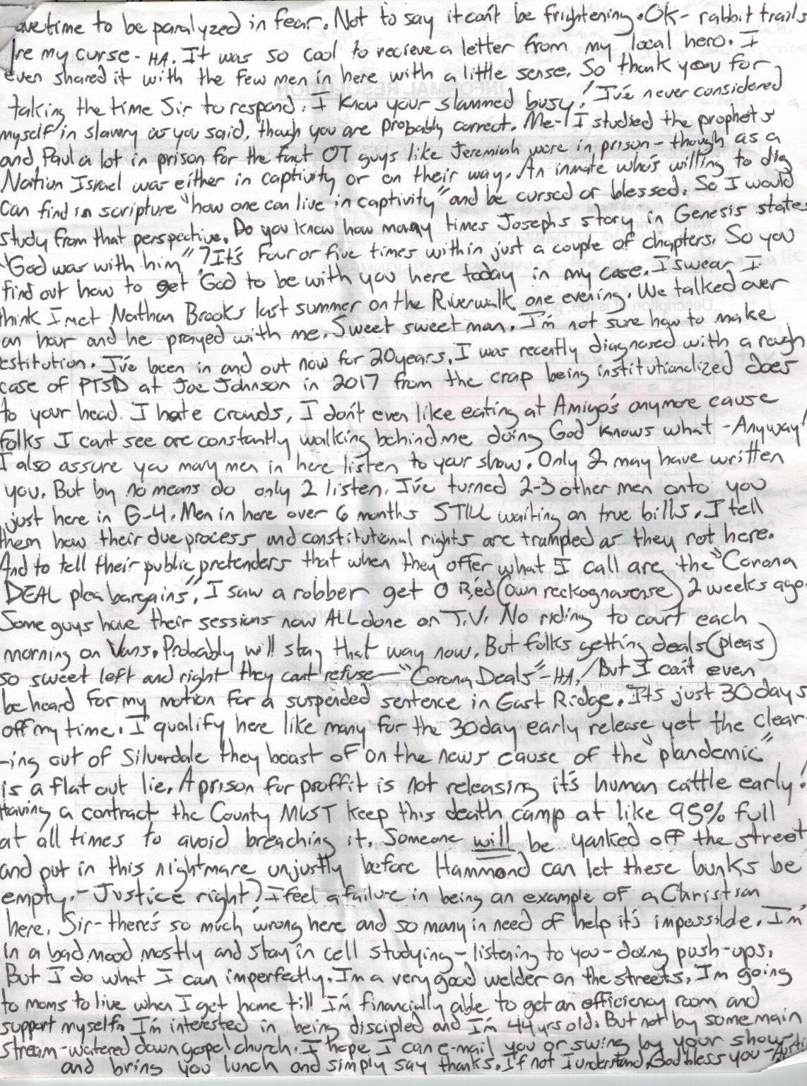 Inmate says radio talks empowered him at violent Silverdale jail