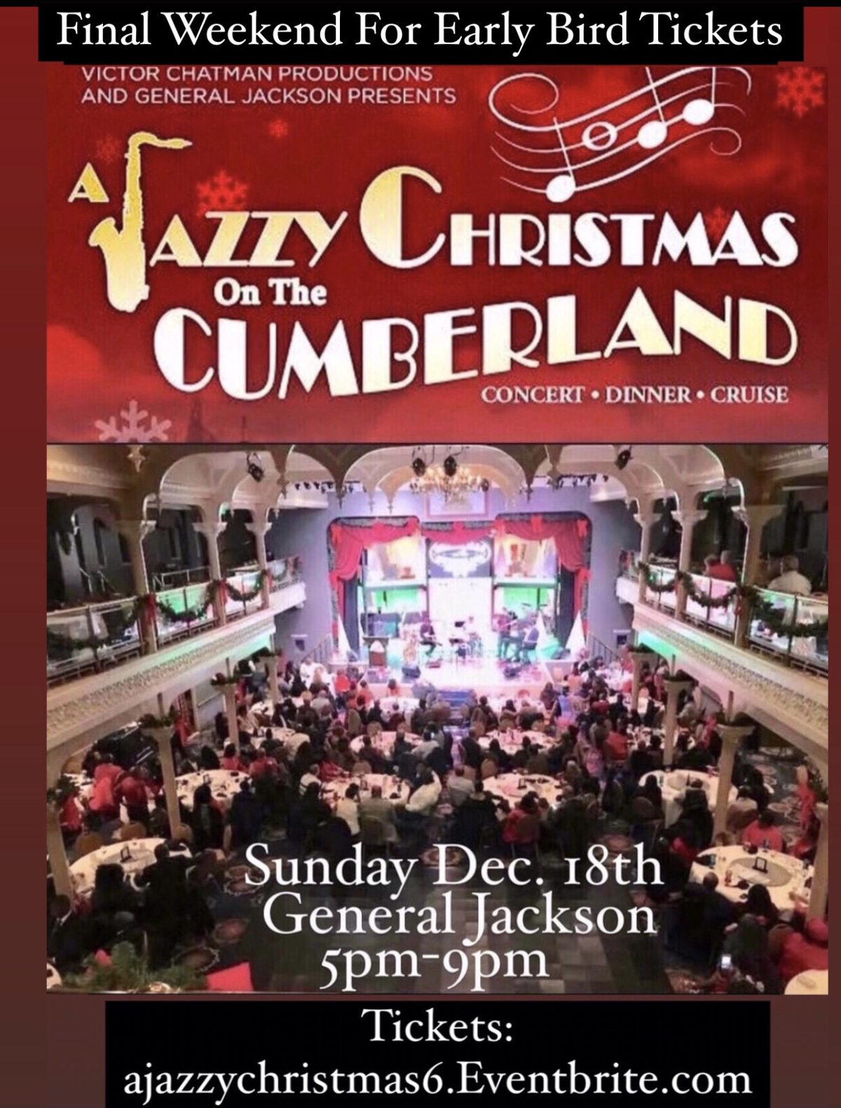 A Jazzy Christmas on the Cumberland Aboard the General Jackson Showboat