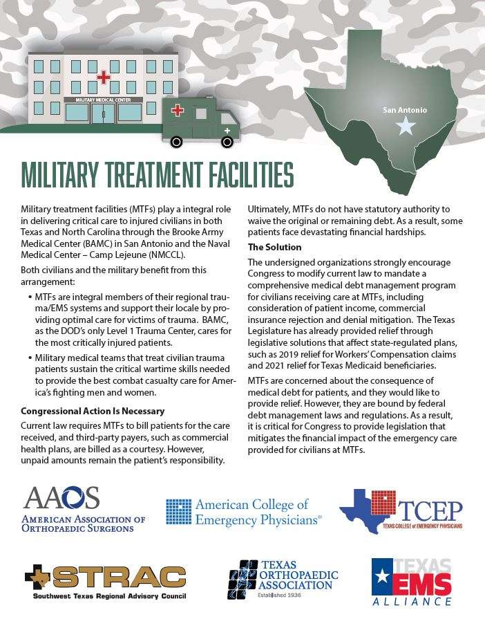Military Treatment Facilities Texas Orthopaedic Association