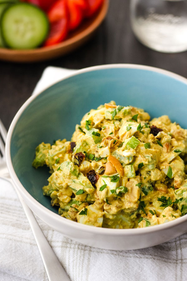 Curried Egg Salad For Two (Made With Greek Yogurt!)