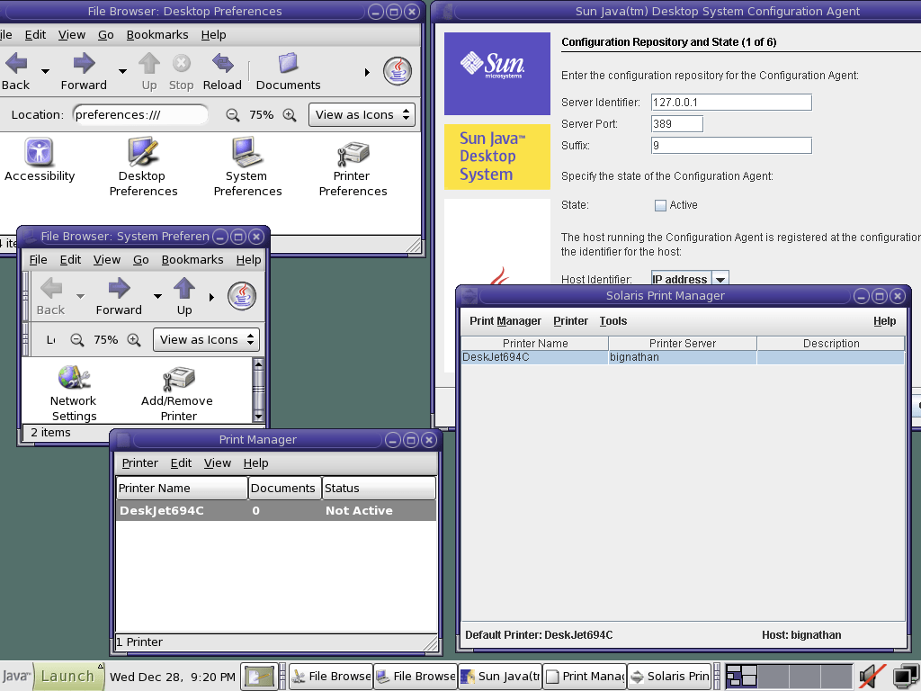 Solaris 10 Java Desktop System