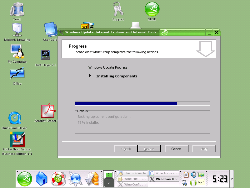 Wine Windows apps running without Windows