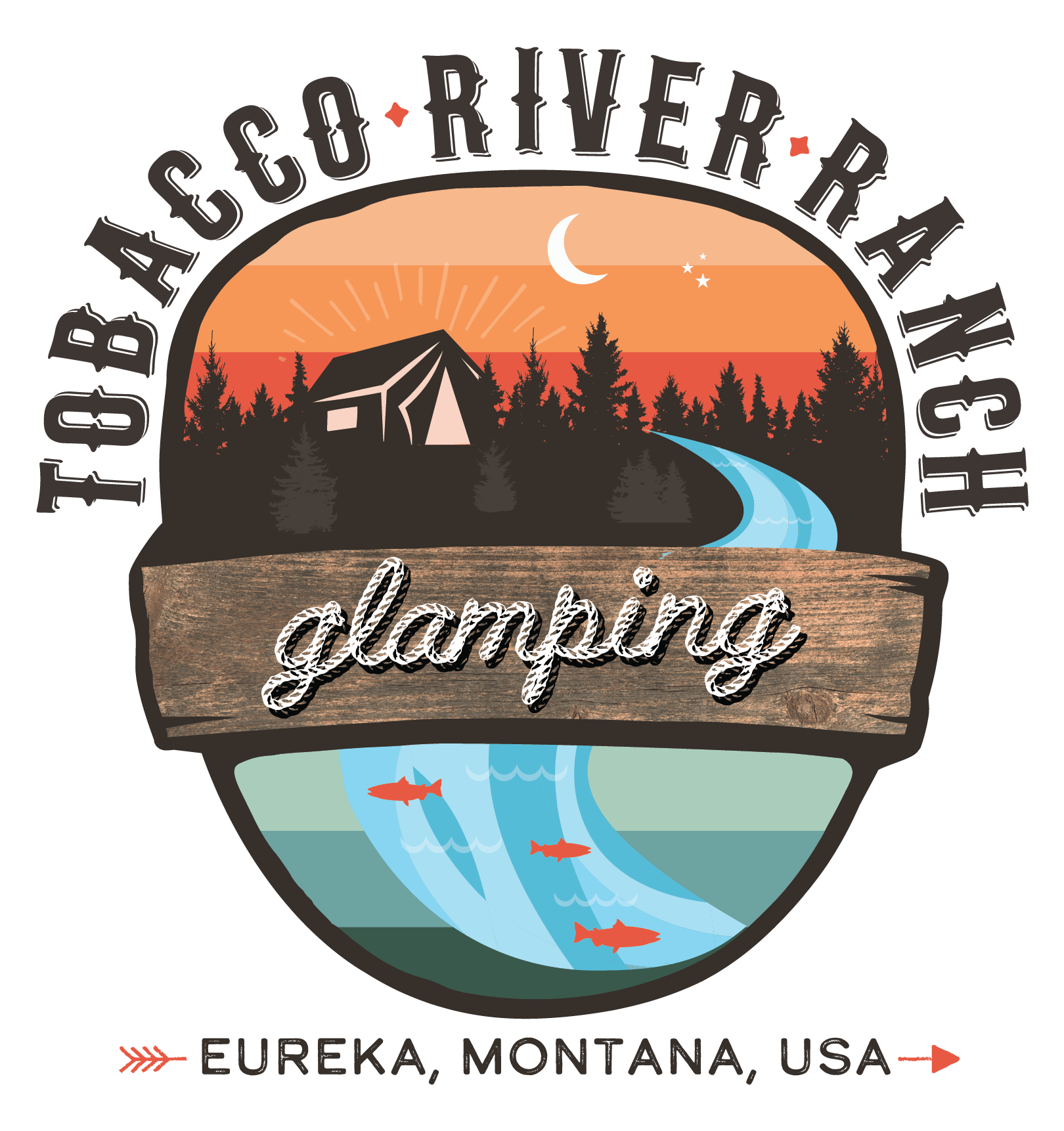 Lake Koocanusa, Montana Tobacco River Ranch Glamping