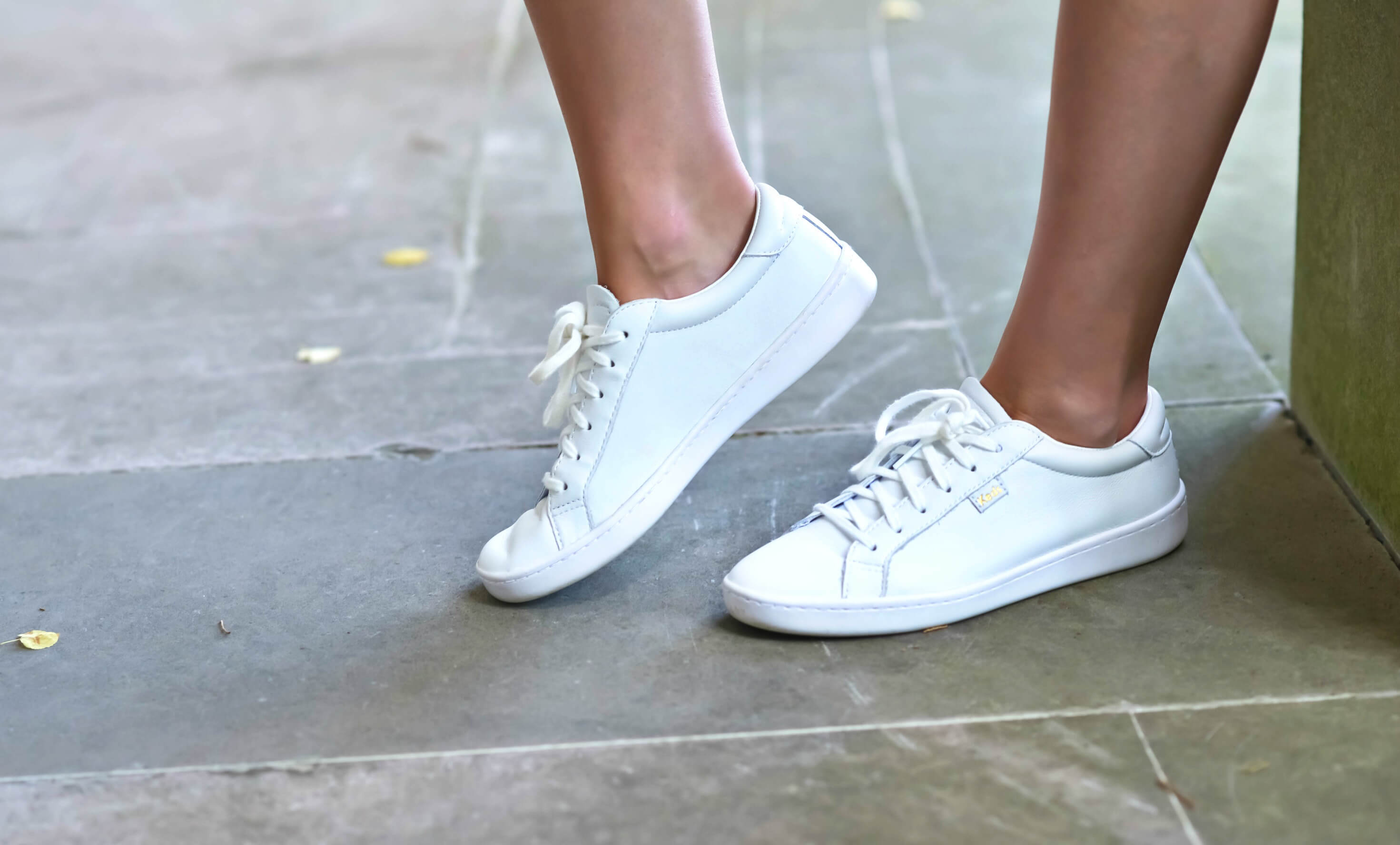 Every Day Leather Sneaker Keds To Be Bright