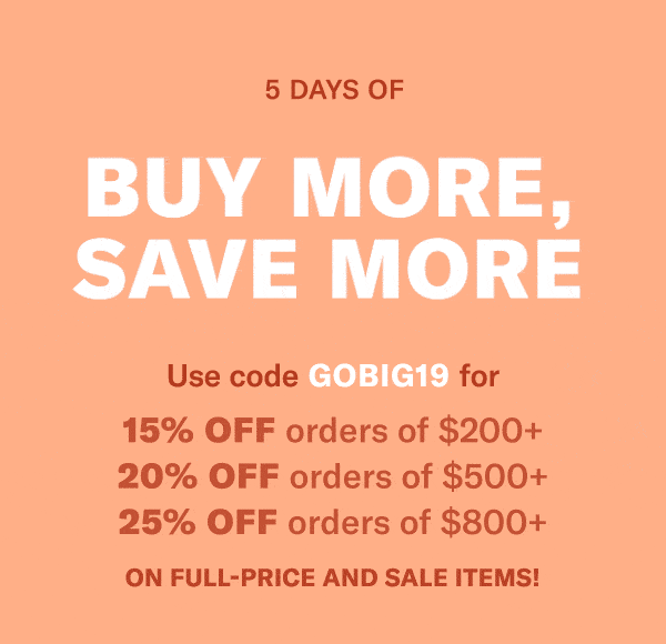 Spring Starts Now! Shopbop "Buy More, Save More" Sale