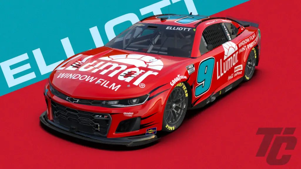 LLumar Films Reveals 2024 Chase Elliott Paint Scheme