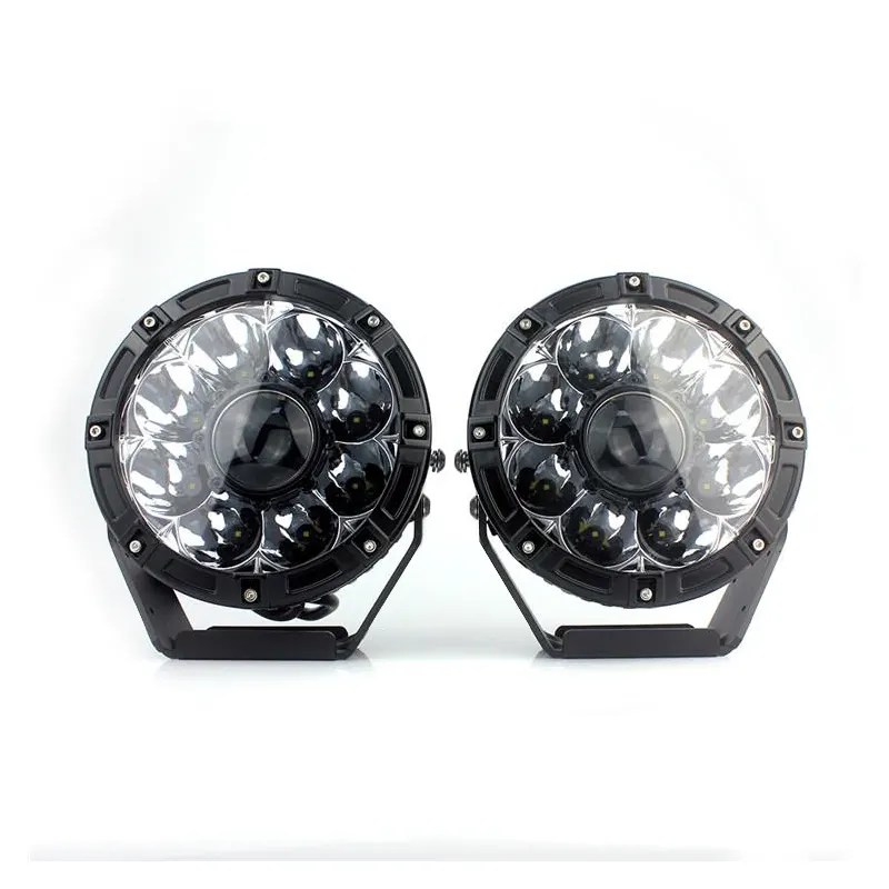 2 Pieces 7 Inches Laser Light High Output Work Laser Projector Light For Offroad, IP68