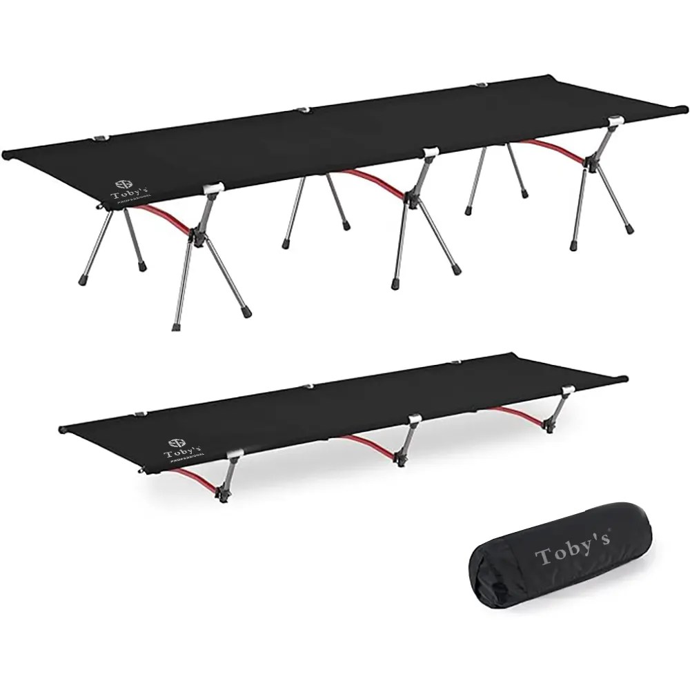 Tobys Portable Lightweight Camping Cot, Backpacking Folding Camping Cot