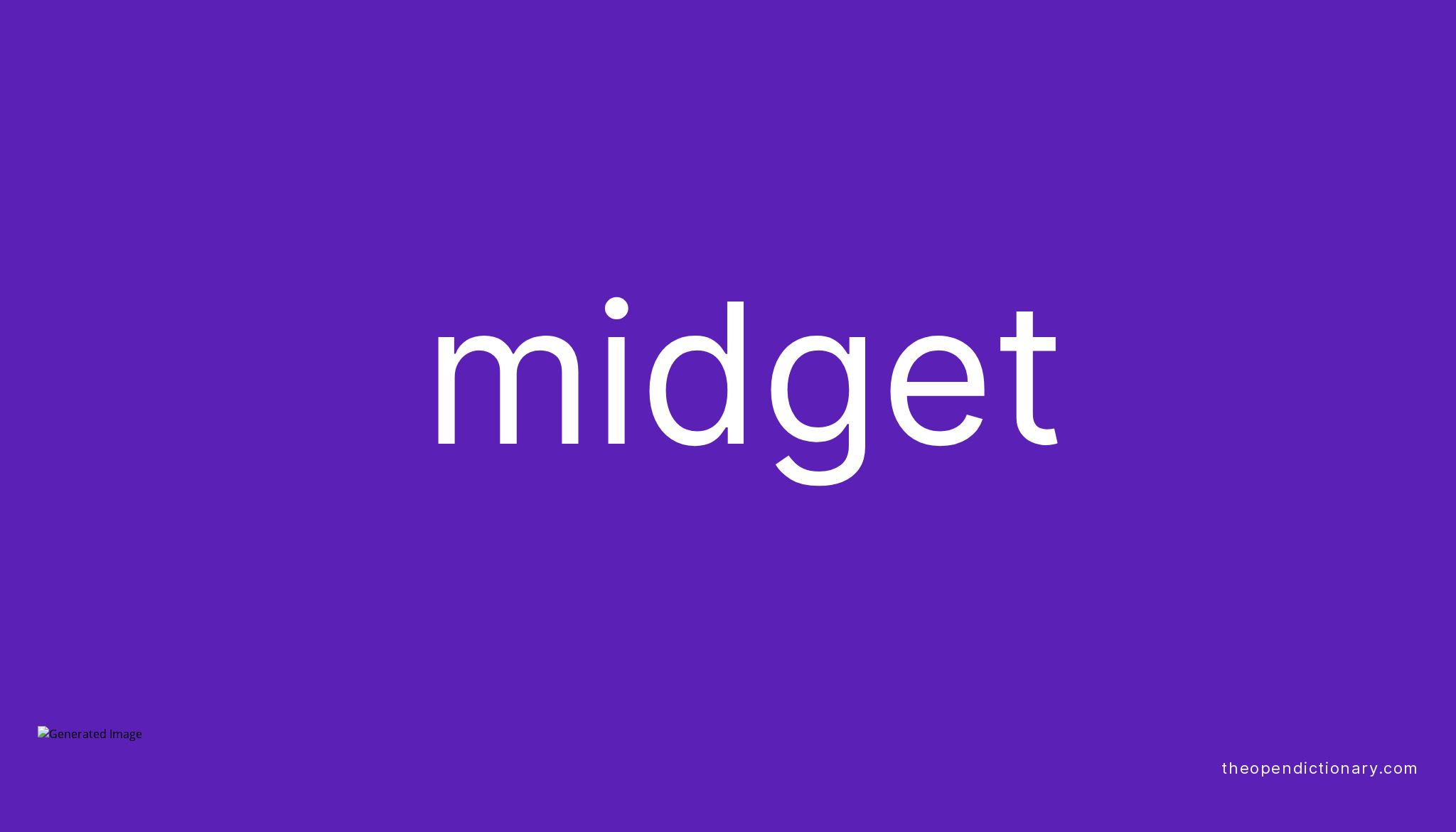 Midget Meaning of Midget Definition of Midget Example of Midget