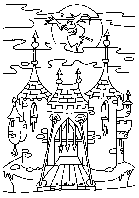 Desenhos de casas, cidades e monumentos. Faceis Desenhos De Halloween Para Colorir Get Images