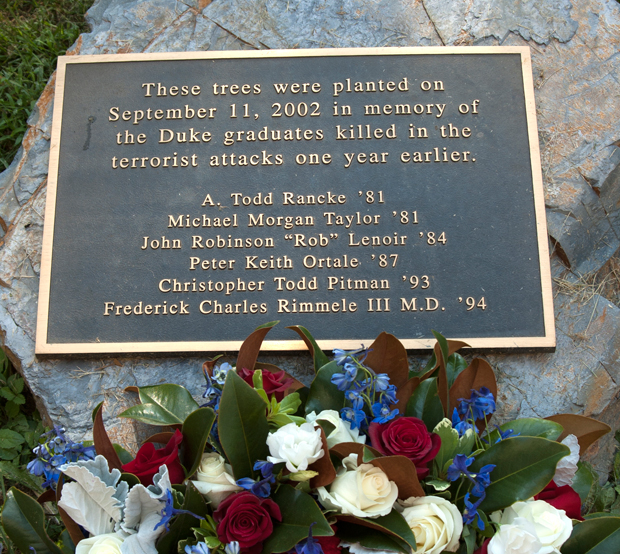 Duke Alumni Association Honors 9/11 Dead Duke Today