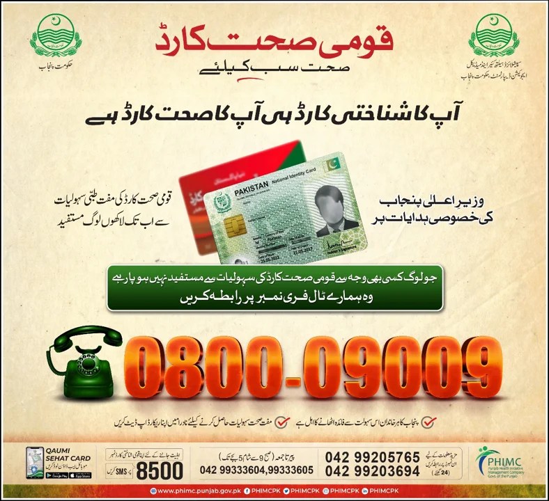 PM Health Card Program 2024 Online Registration for Punjab, KPK