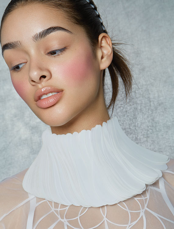 Bridal beauty looks with paper accessories Today's Bride