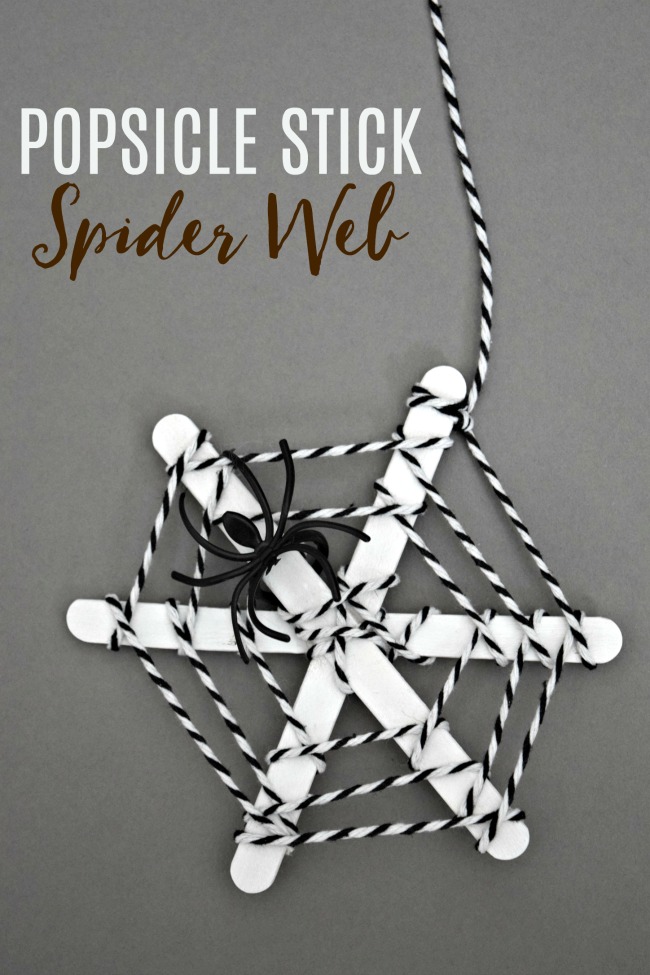 Popsicle Stick Spider Web Halloween Craft Today S Creative Ideas