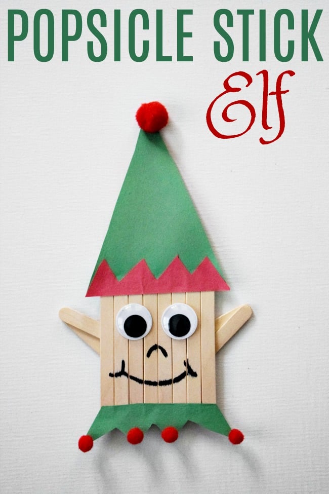 Popsicle Stick Elf Craft