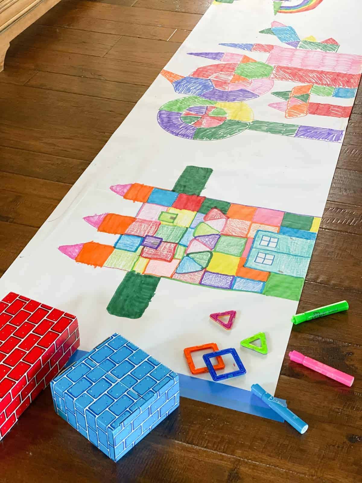 Paul Klee Inspired Shape Art Project for Kids Toddler Approved