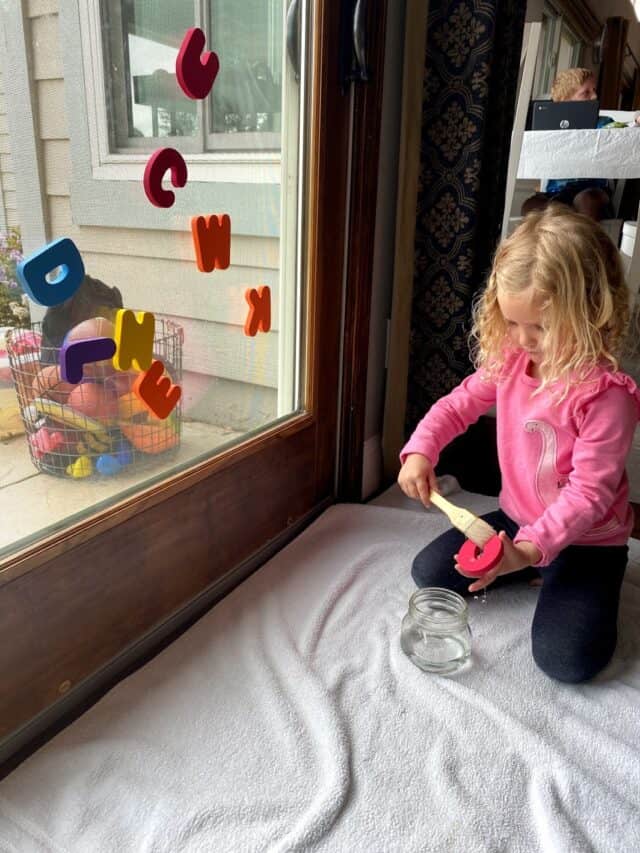 Stick the Foam Letter Activity for Kids Dunamai