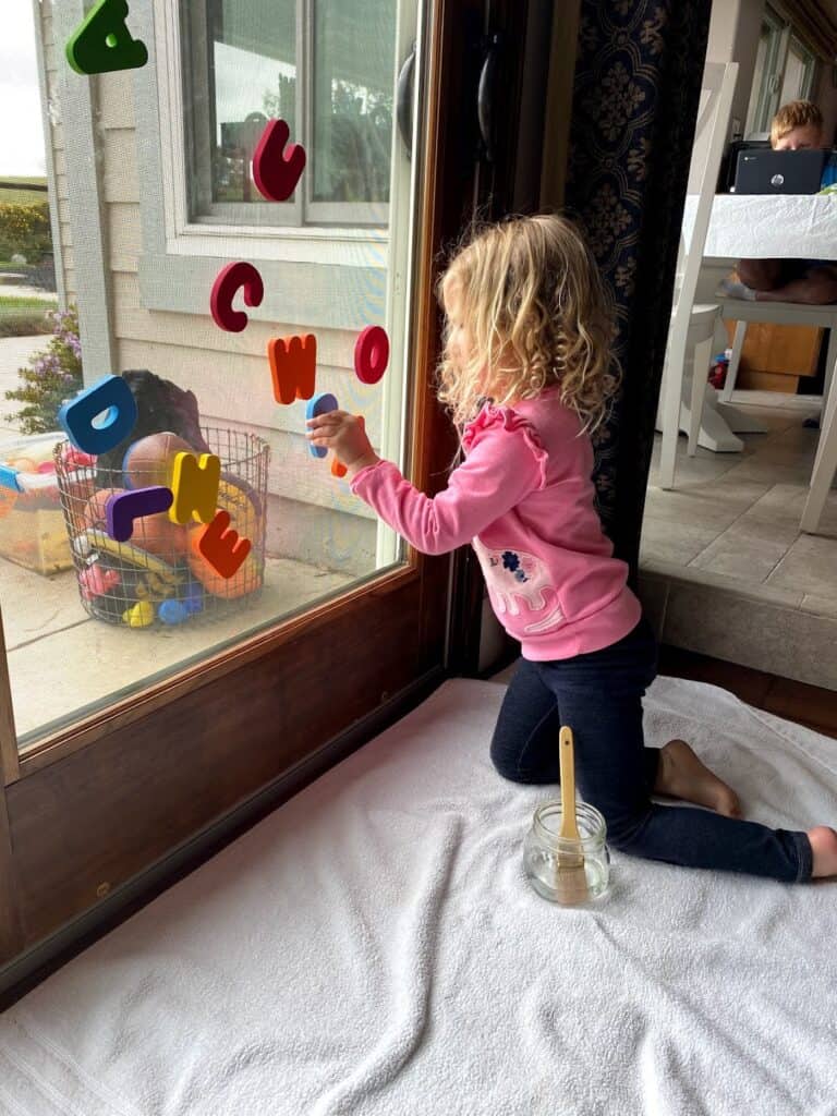 Stick the Foam Letter Activity for Kids Toddler Approved