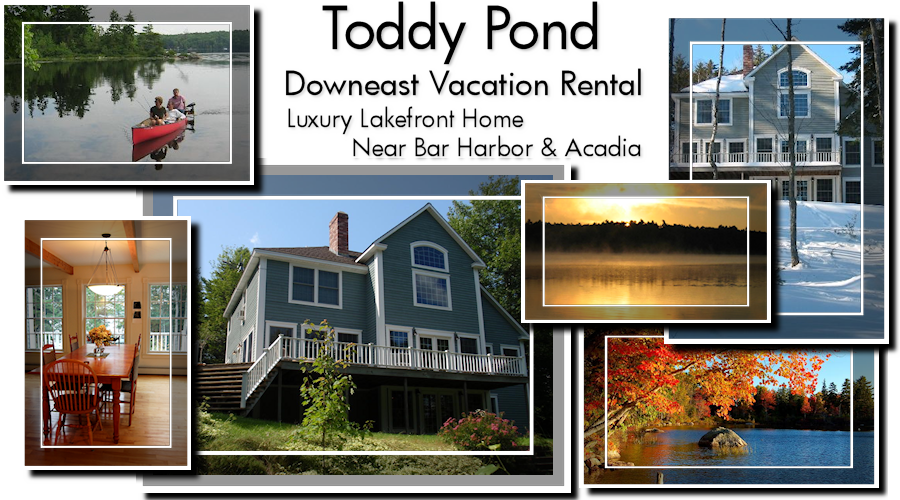 Downeast Maine Vacation Rental Near Bar Harbor and Acadia Lakefront