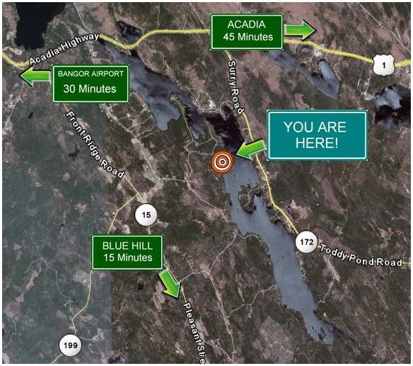 Downeast Maine Vacation Rental Near Bar Harbor and Acadia Lakefront