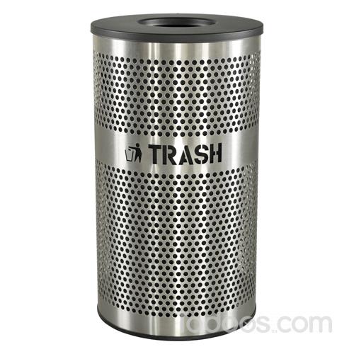 Commercial Stainless Indoor Trash Can 33 Gallon Todoos