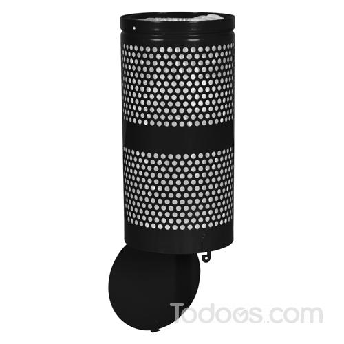 Small Outdoor Waste Receptacle that mounts on a wall or pole too!