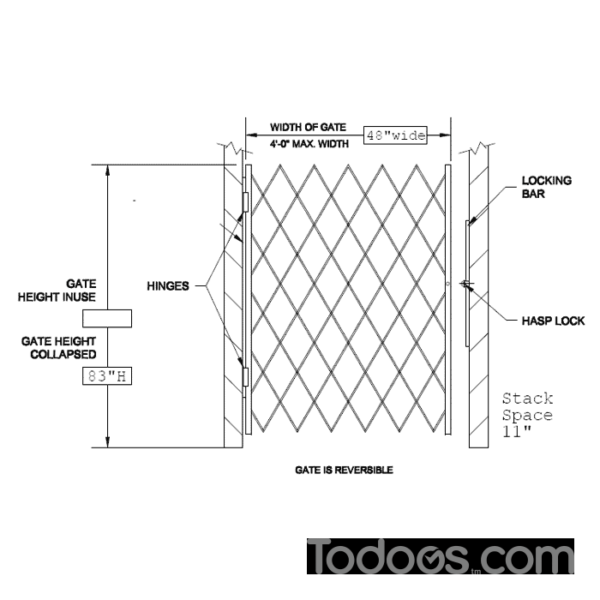 Door gate is an ideal choice for securing doorways. Call us!