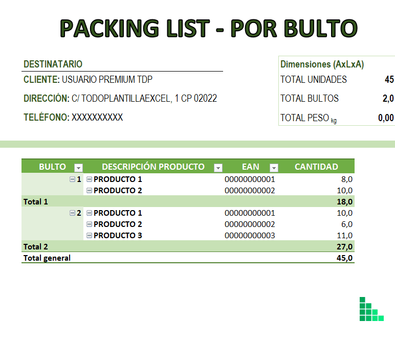 Plantilla Excel Packing List 】 Todo Plantillas Excel