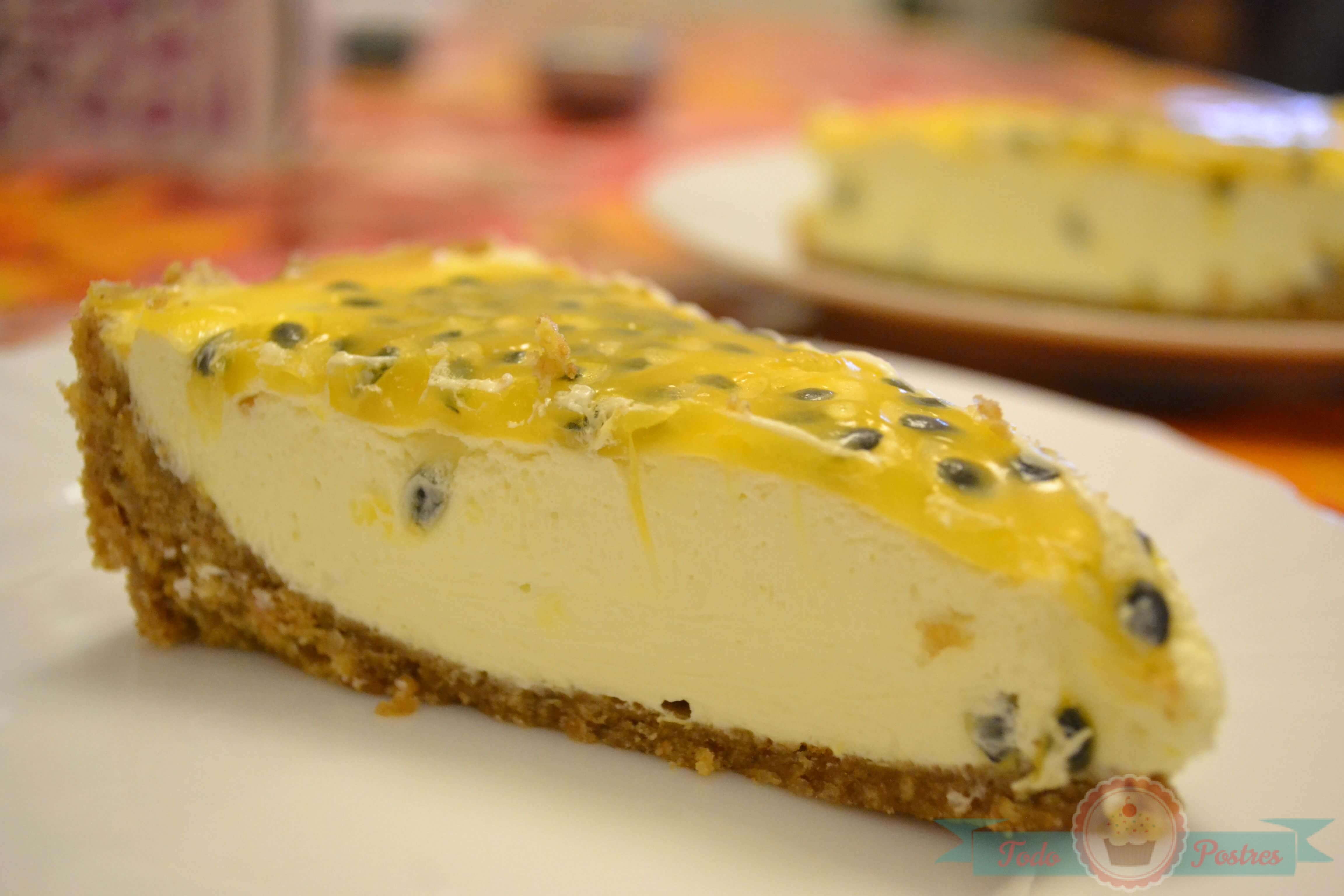 receta de cheesecake de maracuyá